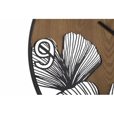 ZEGAR NASTĘNNY Super Wood/Leaf Ø 60x2 cm